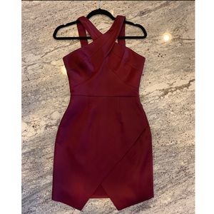 Burgundy StyleStalker cocktail dress